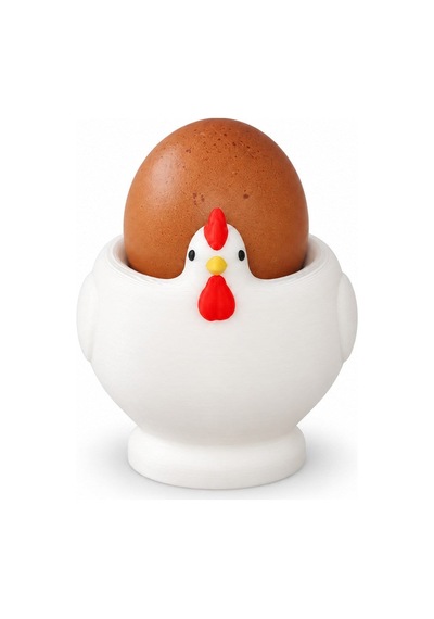 Tavuk Figürlü Tekli Yumurtalık Chicken Egg Cup Çok Renkli