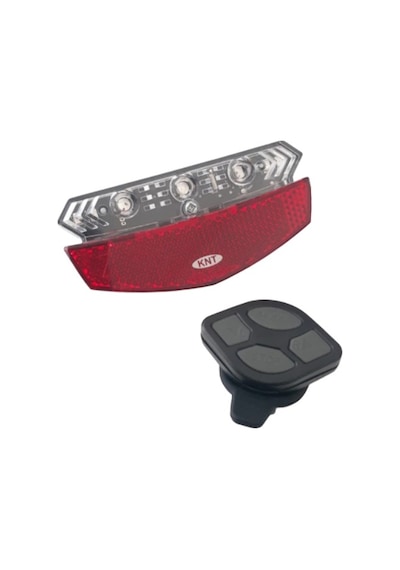 Bisiklet Arka Stop Sağ Sol Sinyal Lambası Led Xc-199 Pil Dahi Siyah