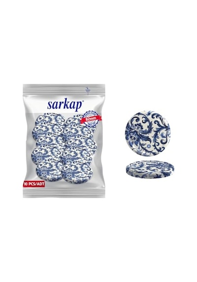Sarkap Kavanoz Kapağı, 82mm, Hava Geçirmez, Sızdırmaz, Konserve İçin Uygun, 10'lu Paket Sarmaşık Açık-ahşap