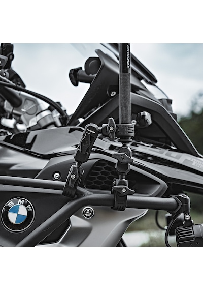 Motowolf Motosiklet İçin Alüminyum Aksiyon Kamera Selfi Çubuğu Ve Montaj Seti Siyah