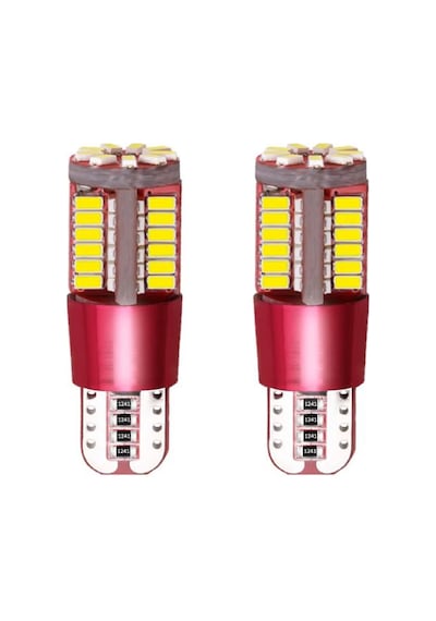 T10 Led Dipsiz W5W Canbus 57 Ledli Beyaz Park Plaka Ampül 2 Adet
