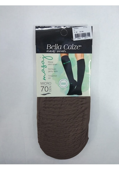 Bella Calze Masaj 3 Adet Vizon Dizaltı Çorap Vizon