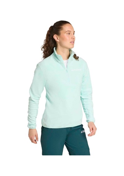 Adidas Multi Essentials Kadın Turkuaz Dik Yaka Sweatshirt Turkuaz