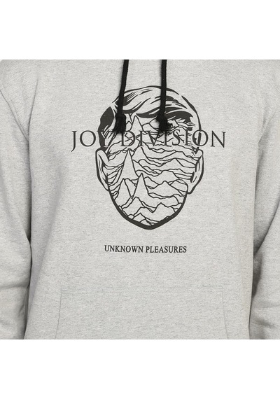 Bant Giyim - Joy Division Gri Kapşonlu Erkek Sweatshirt Hoodie