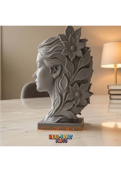 Nature Muse - Estetik Doğa Tanrıçası Heykeli Ve Dekoratif Sanat Objesi