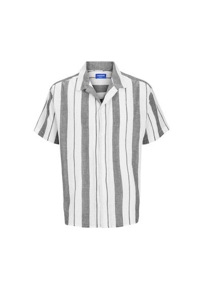 Jack & Jones Erkek Rahat Kesim Çizgili Gömlek - Luke 12255235 Tap Shoe Kiremit