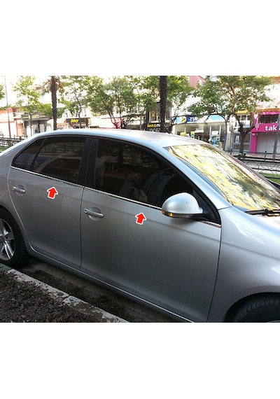 Volkswagen Jetta Krom Cam Çıtası 2005-2011 4Prç