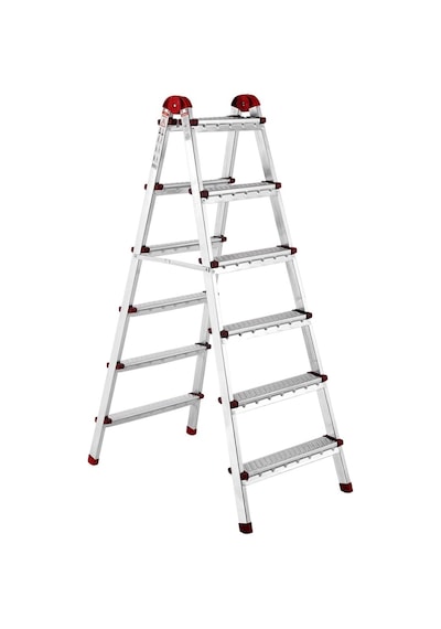 Ayyıldız Çift Çıkışlı Katlanabilir Ev Tipi Merdiven 7+7 Basamak Galvanizli Diğer