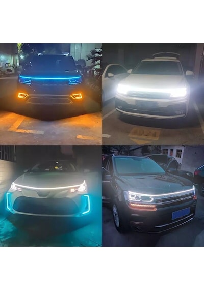 Drl Ön Kaput Gündüz Ledi App ve Kumanda Kontrol Rgb Led Şerit