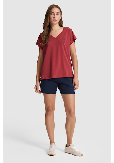 U.S. Polo Assn. U.s. Polo Assn. Kadın Vişne Tişört Basic 50323541-vr223