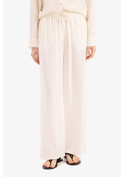 Defacto Regular Fit Esnek Belli Plaj Pantolonu-fall İn Love E1172ax25smwt16 Beyaz