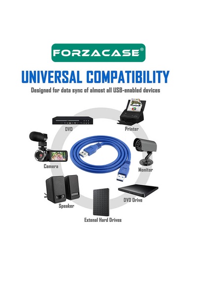 Usb 3.0 Erkek - Erkek Çevirici Uzatma Kablosu 1 Metre- Fc963