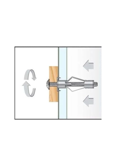 Çelik Alçıpan Ve Boşluk Dübel Seti, 3 X 46 Mm, 5 Adet