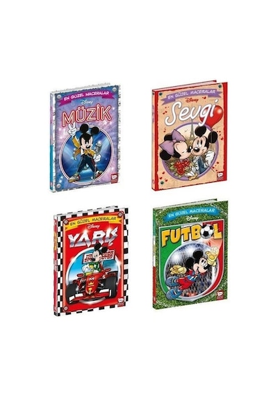 Disney Çizgi Roman Serisi 4 Kitap / Disney Editör Ekibi