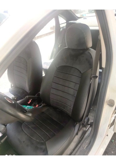 Fiat Linea Arka Sırt Arka Oturma Tek Parça Model Antrasit Bayb Face Siyah Deri Karışımı Gri Ip