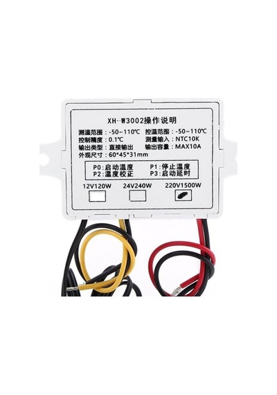 Xh-W3002 Dijital Termostat Sıcaklık Kontrol Cihazı 220V 1500W, Ku N11.4183
