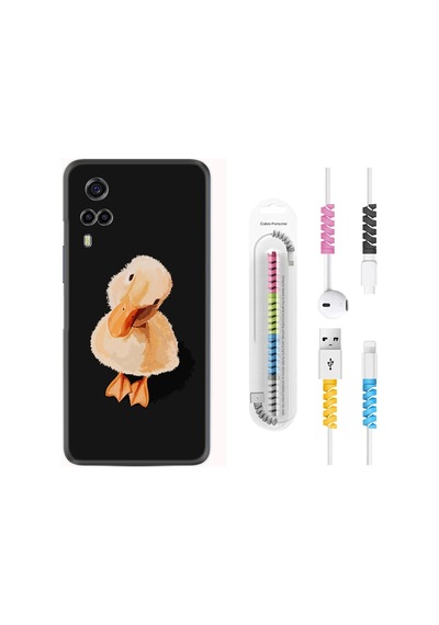 Vivo Y53S Kılıf Rasta Boyun Askılı Üzgün Ördek 1685