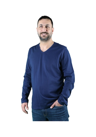 Erkek Cotton V Yaka Uzun Kollu Tişört 001
