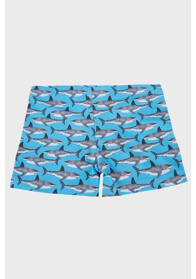 Slipstop Santana Junior Desenli Lastikli Bel Boxer Mayo Short Erkek Çocuk Mayo Short Sr2631000008 Mavi