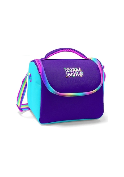 Coral High Rainbow Fermuarlı Mor Isı Yalıtımlı Beslenme Çantası - Kız Çocuk