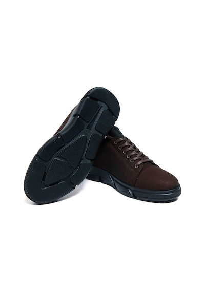 Bestello Bağcıklı Kauçuk Casual 020-1400 Erkek Ayakkabı Kahve Nubuk