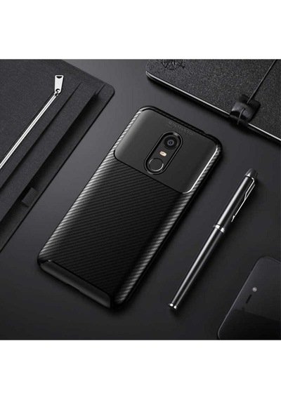 Xiaomi Redmi 5 Plus Kılıf Zore Negro Silikon Kapak Siyah