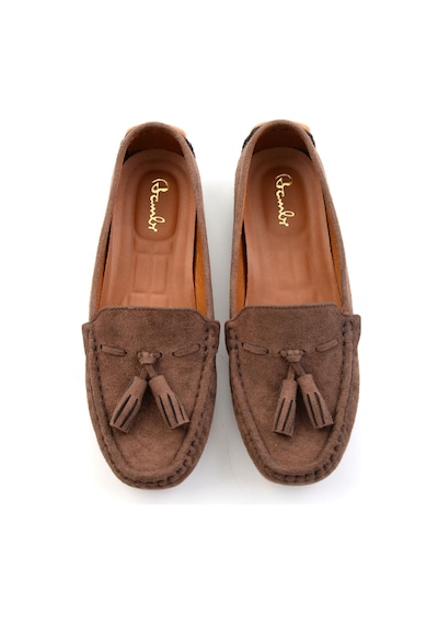 Bambi Kahve Kadın Loafer Ayakkabı K01309000672 Kahve