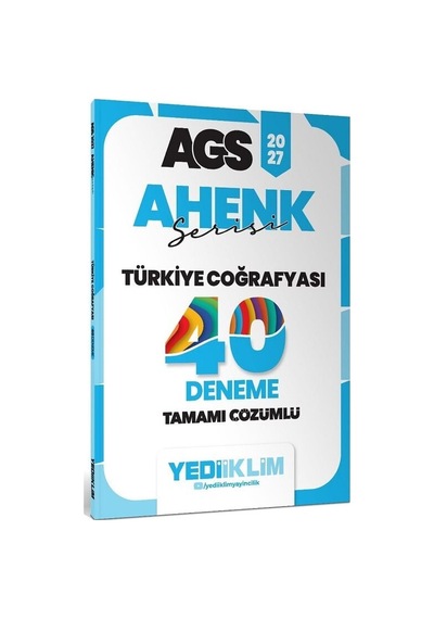 Yediiklim 2027 Meb-ags Türkiye Coğrafyası 40 Deneme Çözümlü Ahenk Serisi