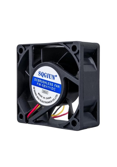 60x60x25mm Dc Motor Fırçasız 12 Volt 0.22 Amper 3 Pin Soğutma Fanı
