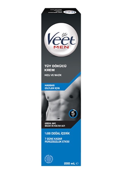 4 Adet Veet Erkek Tüy Dökücü Krem Hassas Ciltler 200 Ml