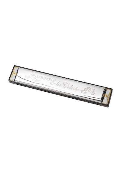 Hohner Echo Celeste 24 Çift Delik Tremolo Harmonik-mızıka -çanta