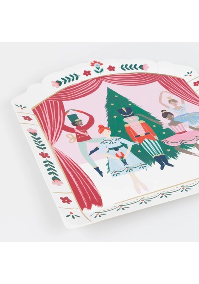 Meri Meri - Nutcracker Tabaklar - 8 Adet