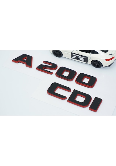 Dk Tuning A 200 Cdi Bagaj Kırmızı Siyah Abs Yazı Logo Benz İle Uy