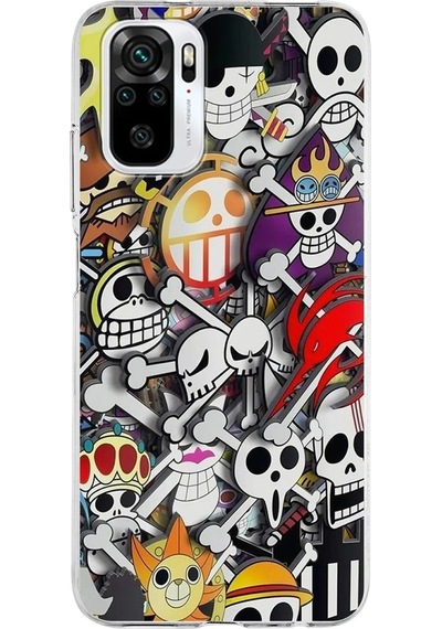 Xiaomi Redmi Note 10s Uyumlu Kapak Anime Tasarımlı Şeffaf Silikon Kılıf Şeffaf