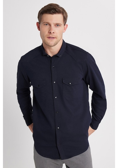 Tudors Erkek Regular Fit Rahat Kesim Çift Cepli Spor Yaka Denim Lacivert Gömlek-36861 Lacivert Tudors Erkek Regular Fit Rahat Kesim Çift Cepli Spor Yaka Denim Lacivert Gömlek-36861 Lacivert