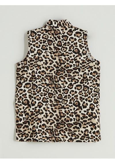 Lcwaıkıkı Classic Kahverengi Leopar Desenli Kadın Gömlek