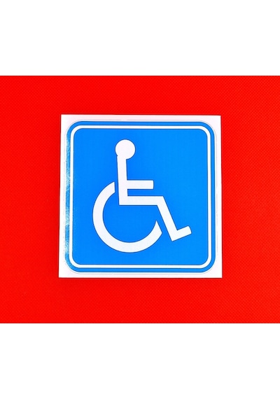 Engelli Araç Sticker - Ölçüler 10.5X10.5 (2 Adet))