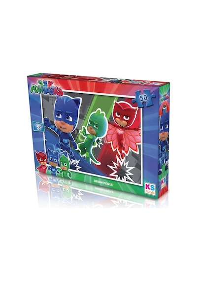 50 Parça Pjmasks Puzzle Yapboz Eğitici