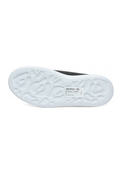 Volis Siyah-beyaz Kalın Taban Günlük Bağcıklı Erkek Sneaker Ayakkabı Siyah
