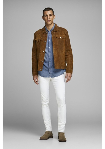 Jack & Jones Erkek Kot Gömlek - 12138115 Açık Mavi