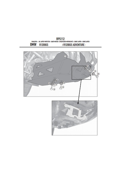 Givi Rp5112 Bmw R1200Gs-R1200Gs Adventure 13-18 -R1200R/Rs 15-1