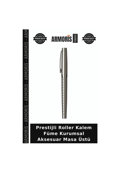 Prestijli Roller Kalem Füme Kurumsal Aksesuar Masa Üstü Çok Renkli
