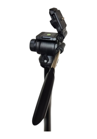 Ayex Kh-2028 Tripod Video Kafa Pan Tilt Head, 360 Dönebilen, Hızlı Bağlantı Plakalı, Metal Kollu