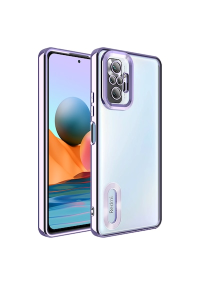 Xiaomi Redmi Note 10 Pro Kılıf Kamera Lens Korumalı Logo Gösteren İnce Hafif Pazarplus Siyah