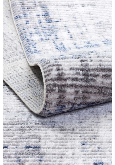 Etro Dekoratif Modern Akrilik Makine Halısı Et01 Mavi