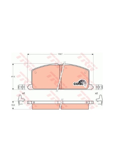 Toyota Corolla 1.6 1987-2001 Trw Ön Balata Netparb323 3zz-4a-4af