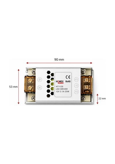 A Kalite 12v 5a Ultra Slim Kasa Trafo, 12v 5a İnce Kasa Metal Led Adaptörü