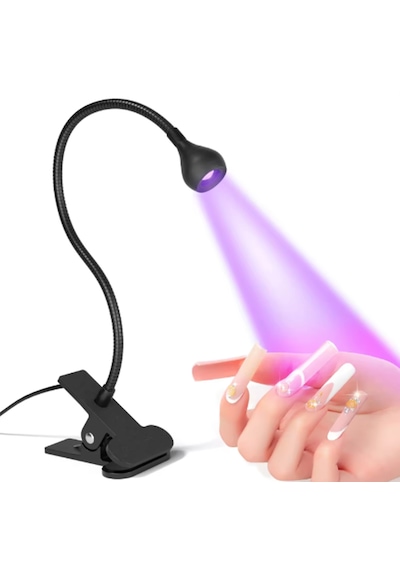 Uv Led Tırnak Kurutucu Ultraviyole Esnek Klipsli Masa Lambası Syh