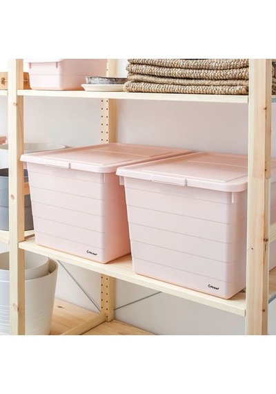 Ikea Sockerbıt Kapaklı Kutu, Pembe, 38x51x30 Cm