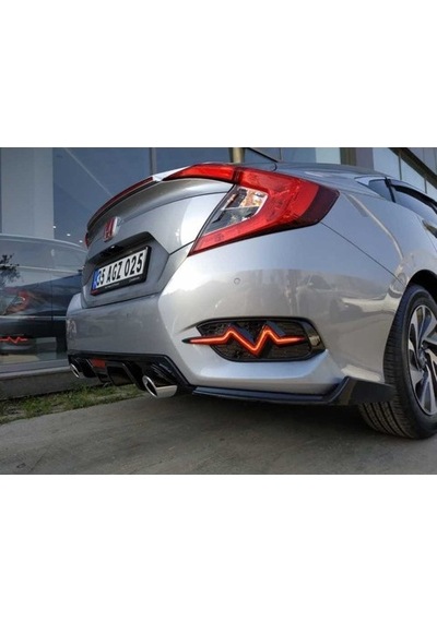 Çmk Honda Civic Fc5 2016-2020 Ritim Dizayn Arka Sis Ledi Kırmızı